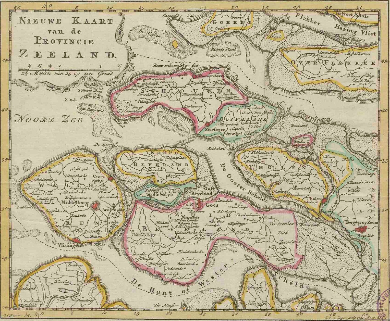 De provincie Zeeland in 1791